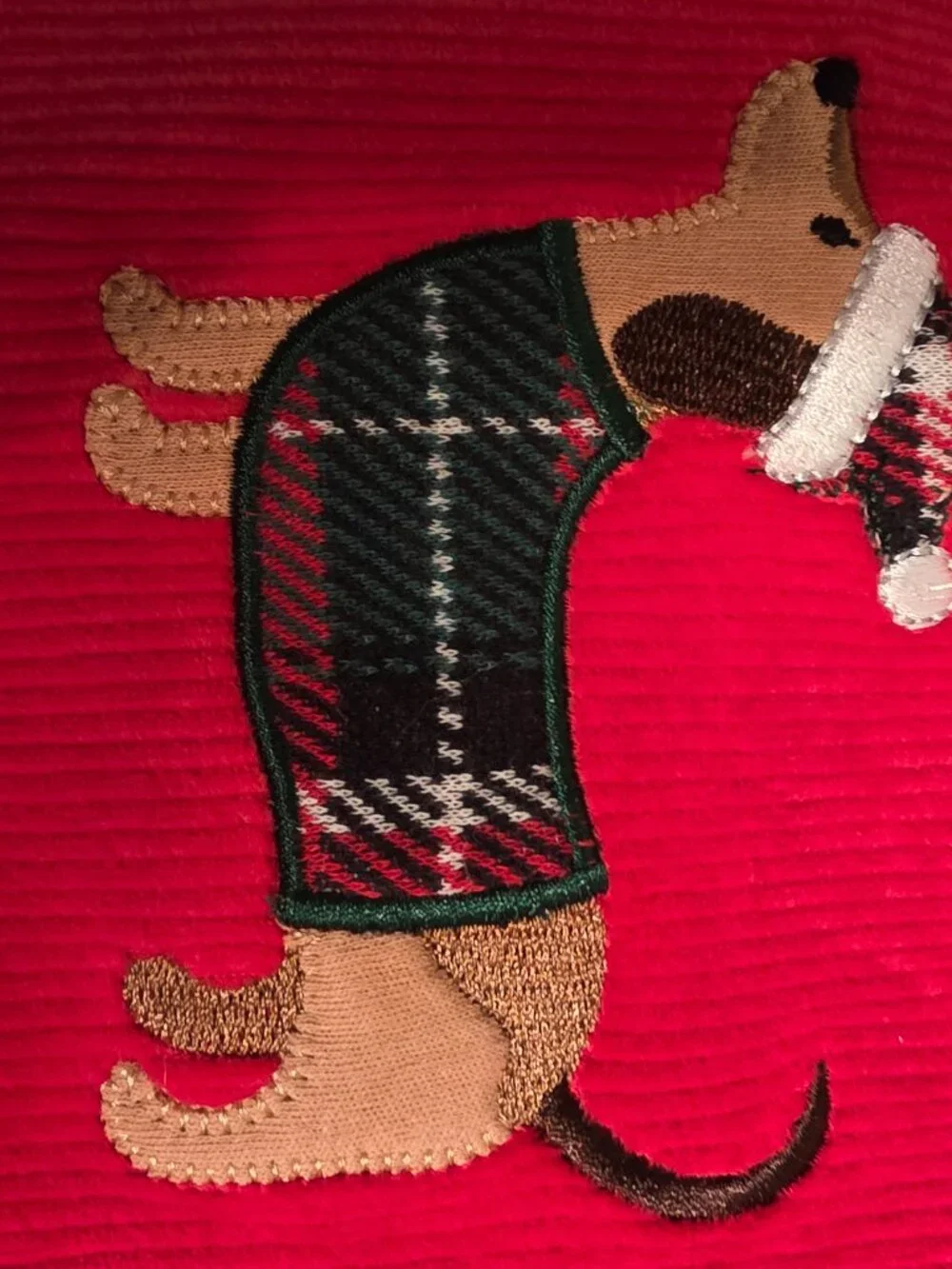 Little Me Baby Girl Plaid Puppy 2 Piece Set NWT 6M Red Christmas